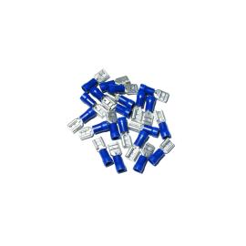 100 COSSES BLEUES PLATES FEMELLES - SECTION 1,04-2,63mm²